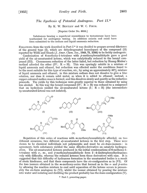 The synthesis of potential androgens. Part II