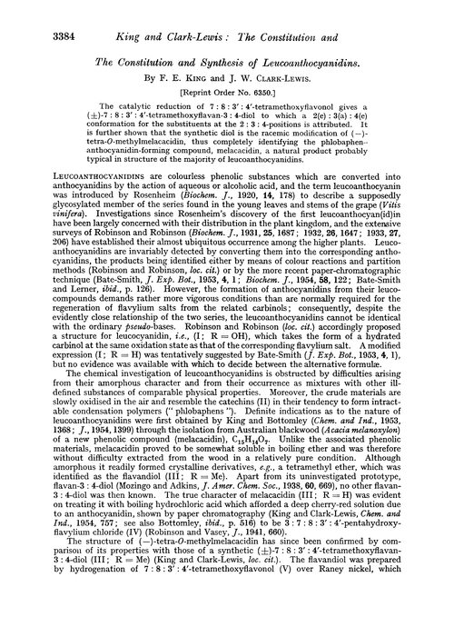 The constitution and synthesis of leucoanthocyanidins