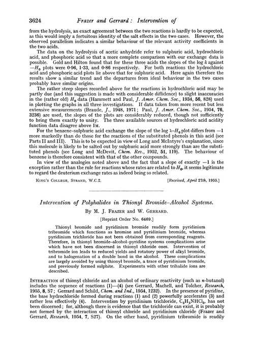 Intervention of polyhalides in thionyl bromide–alcohol systems