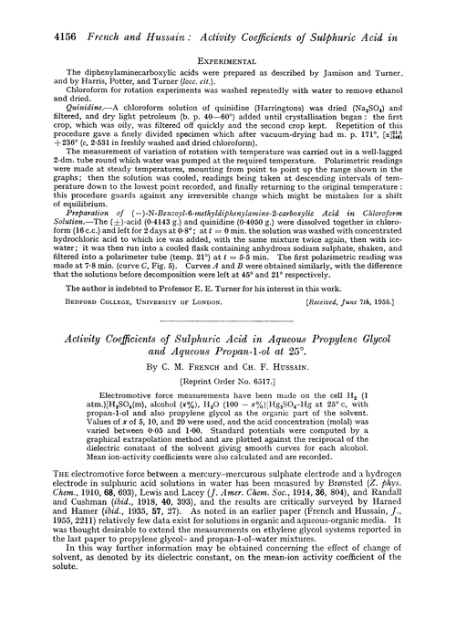 Activity coefficients of sulphuric acid in aqueous propylene glycol and aqueous propan-1-ol at 25°