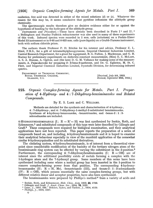 115. Organic complex-forming agents for metals. Part I. Preparation of 4-hydroxy- and 4 : 7-dihydroxy-benziminazoles and related compounds