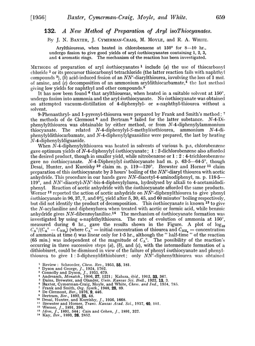 132. A new method of preparation of aryl isothiocyanates