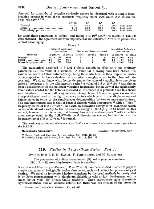 419. Studies in the xanthone series. Part I