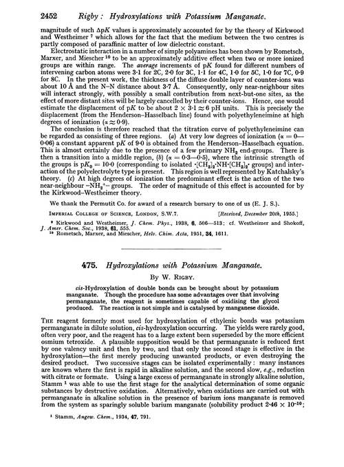 475. Hydroxylations with potassium manganate