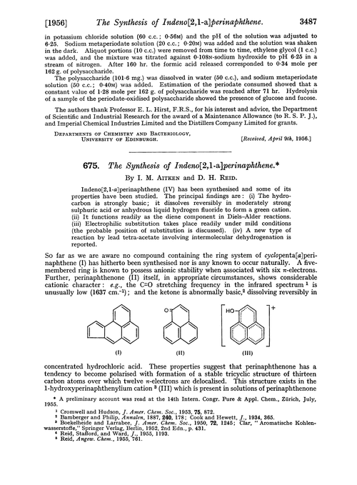 675. The synthesis of indeno[2,1-a]perinaphthene