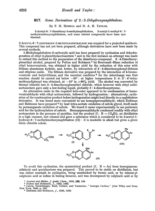 817. Some derivatives of 2 : 3-dihydroxynaphthalene