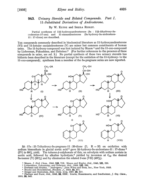 943. Urinary steroids and related compounds. Part I. 11-Substituted derivatives of androsterone