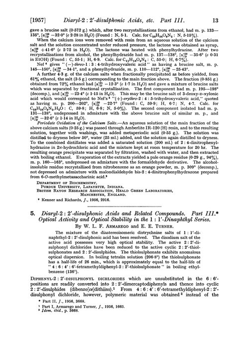 5. Diaryl-2:2′-disulphonic acids and related compounds. Part III. Optical activity and optical stability in the 1:1′-dinaphthyl series
