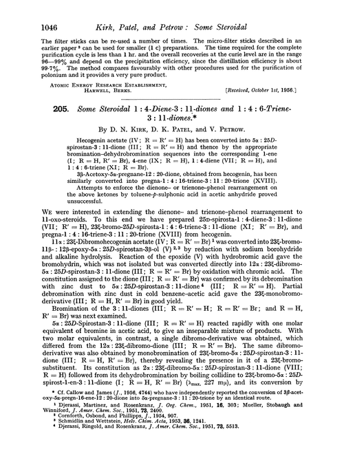 205. Some steroidal 1 : 4-diene-3 : 11-diones and 1 : 4 : 6-triene-3 : 11-diones