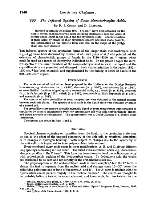 330. The infrared spectra of some monocarboxylic acids