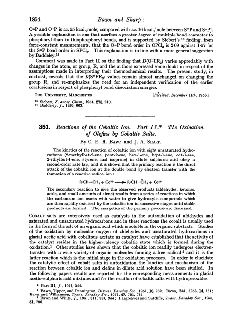 351. Reactions of the cobaltic ion. Part IV. The oxidation of olefins by cobaltic salts