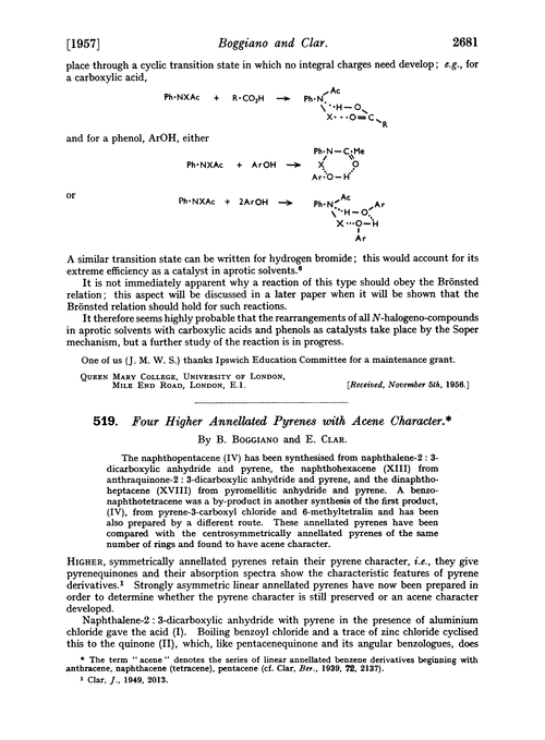 519. Four higher annellated pyrenes with acene character