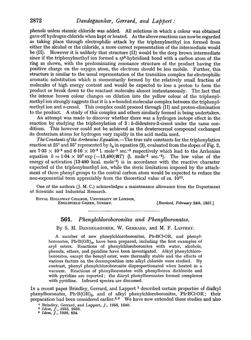 561. Phenylchloroboronites and phenylboronates