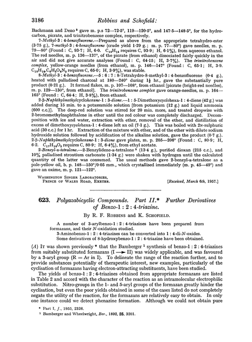 623. Polyazabicyclic compounds. Part II. Further derivatives of benzo-1 : 2 : 4-triazine