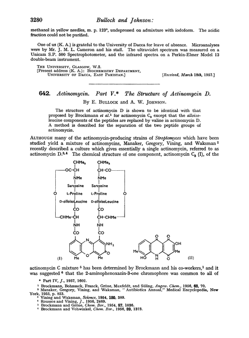642. Actinomycin. Part V. The structure of actinomycin D