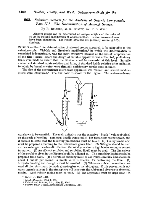 902. Submicro-methods for the analysis of organic compounds. Part II. The determination of alkoxyl groups