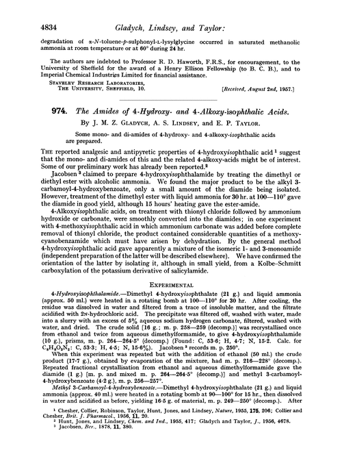 974. The amides of 4-hydroxy- and 4-alkoxy-isophthalic acids