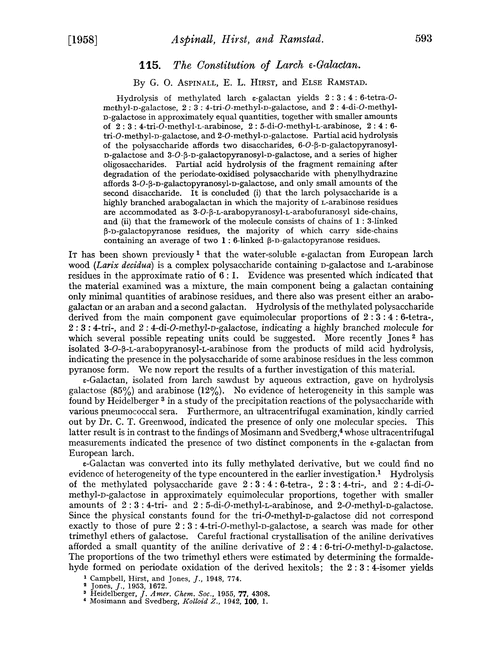 115. The constitution of larch Îµ-galactan