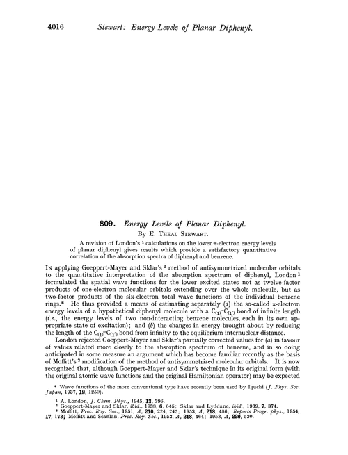 809. Energy levels of planar diphenyl