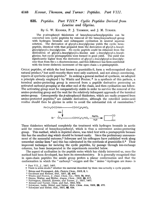 835. Peptides. Part VIII. Cyclic peptides derived from leucine and glycine