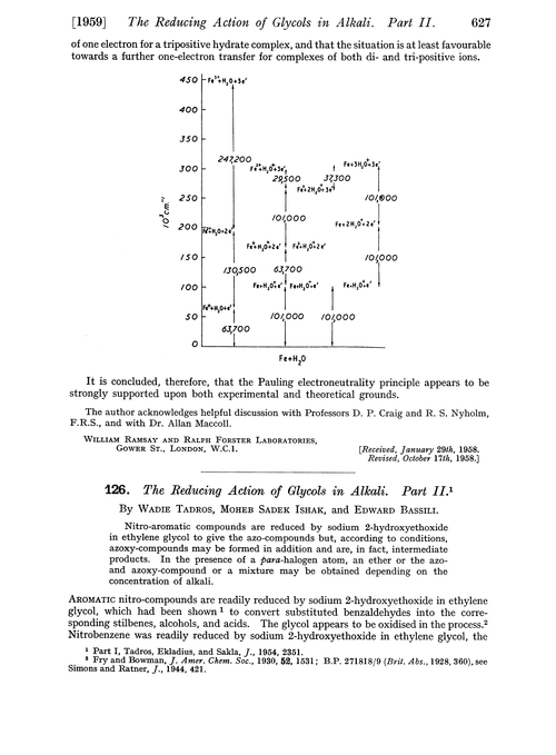126. The reducing action of glycols in alkali. Part II