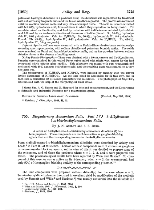 755. Bisquaternary ammonium salts. Part IV. 3-Alkylbenzene-1,ω-bistrimethylammonium salts