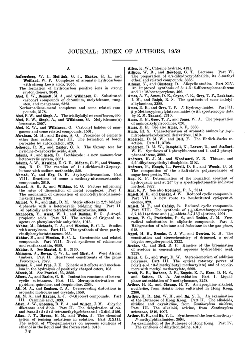 Journal: index of authors, 1959
