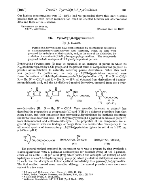 26. Pyrrolo[2,3-d]pyrimidines