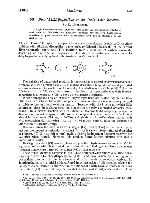 98. Bicyclo[2,2,1]heptadiene in the Diels–Alder reaction