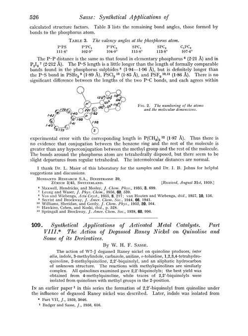 109. Synthetical applications of activated metal catalysts. Part VIII. The action of degassed Raney nickel on quinoline and some of its derivatives