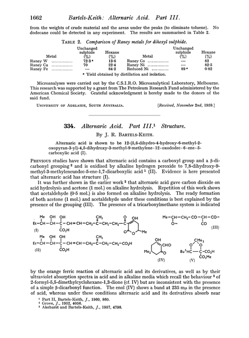 334. Alternaric acid. Part III. Structure