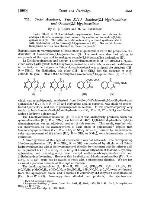 711. Cyclic amidines. Part XII. Imidazo[2,1-b]quinazolines and oxazolo[2,3-b]quinazolines