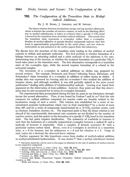 782. The configuration of the transition state in methyl-radical additions