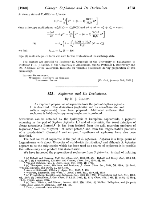 823. Sophorose and its derivatives