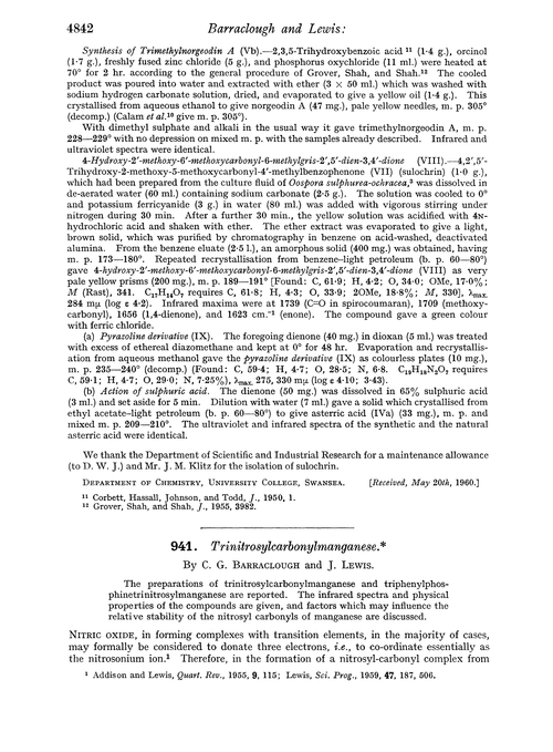 941. Trinitrosylcarbonylmanganese