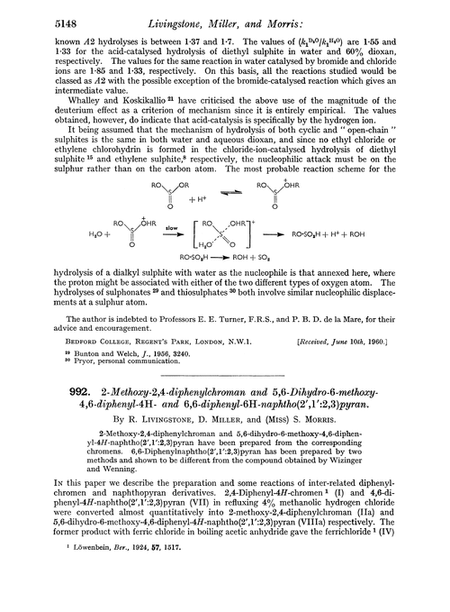 992. 2-Methoxy-2,4-diphenylchroman and 5,6-dihydro-6-methoxy-4,6-diphenyl-4H- and 6,6-diphenyl-6H-naphtho(2′,1′:2,3)pyran