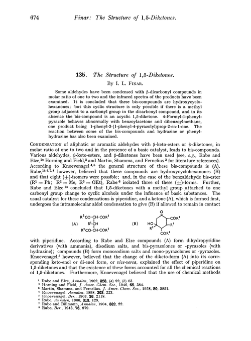 135. The structure of 1,5-diketones