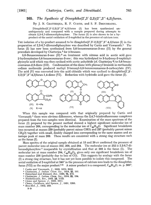 165. The synthesis of dinaphtho(2′,3′-2,3)(2′′,3′′-4,5)furan