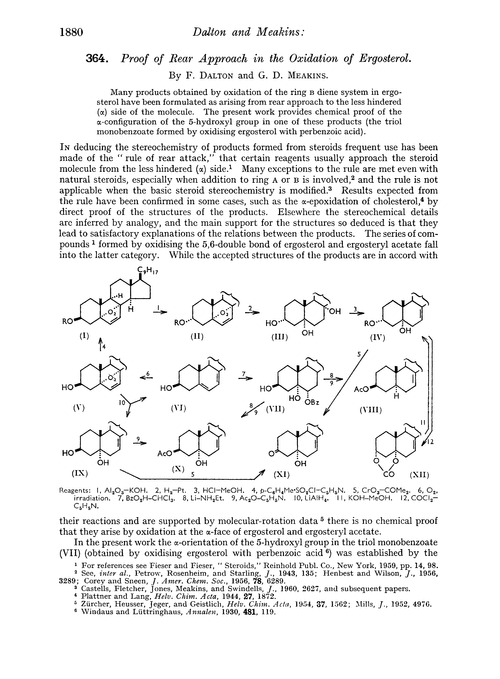 364. Proof of rear approach in the oxidation of ergosterol