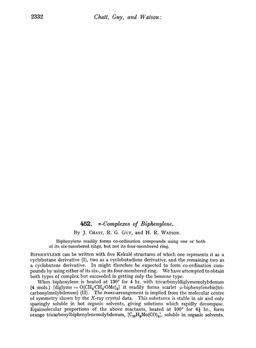 452. π-Complexes of biphenylene