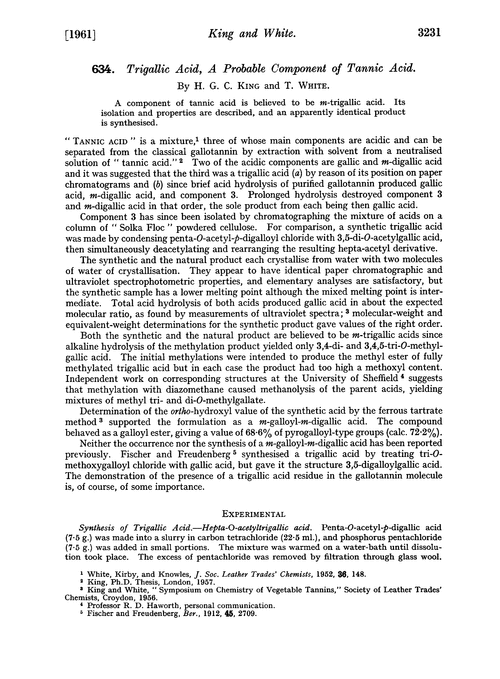 634. Trigallic acid, a probable component of tannic acid