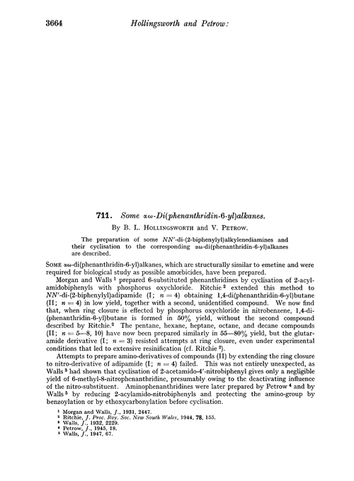 711. Some αω-di(phenanthridin-6-yl)alkanes