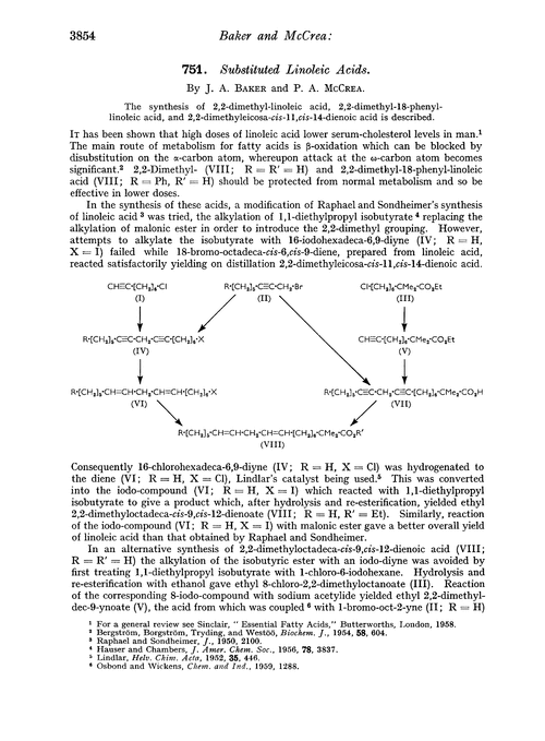 751. Substituted linoleic acids