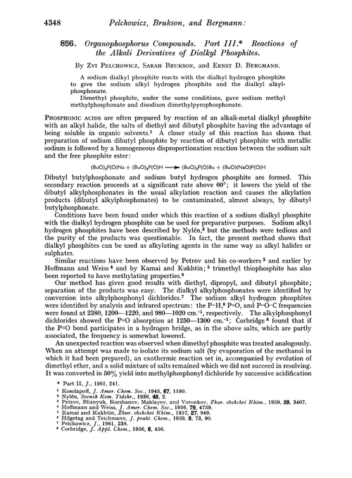 856. Organophosphorus compounds. Part III. Reactions of the alkali derivatives of dialkyl phosphites