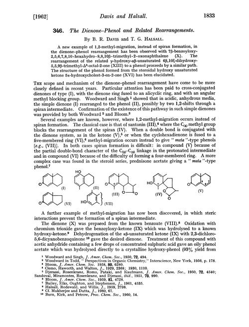 346. The dienone–phenol and related rearrangements