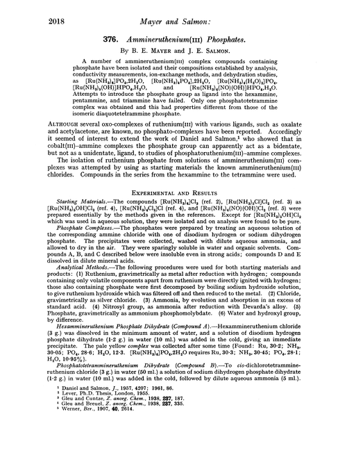 376. Ammineruthenium(III) phosphates