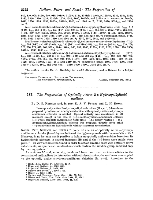 437. The preparation of optically active 2-α-hydroxyalkylimidazolines