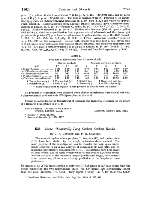 534. Some abnormally long carbon–carbon bonds