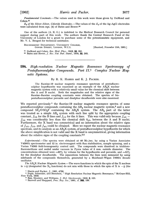 594. High-resolution nuclear magnetic resonance spectroscopy of pentafluorosulphur compounds. Part II. Complex nuclear magnetic systems