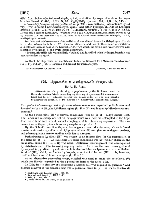 598. Approaches to azaheptacyclic compounds